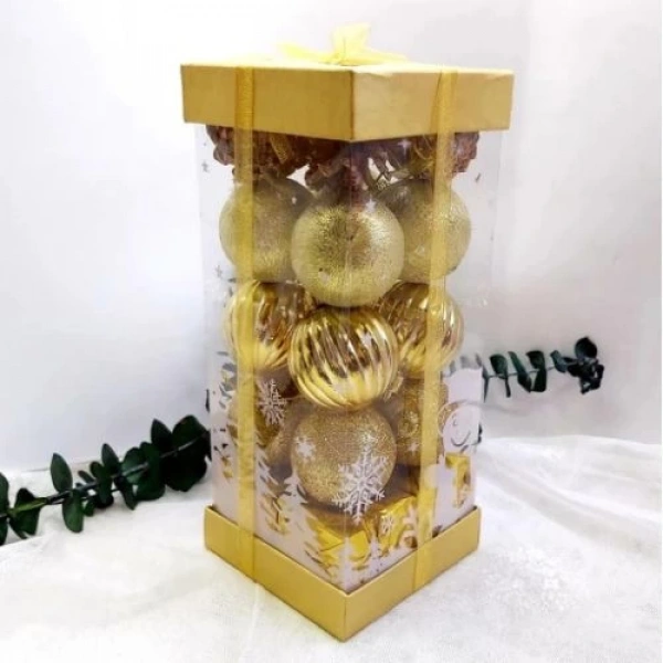 20Li Gold Karışık Kutu Süs