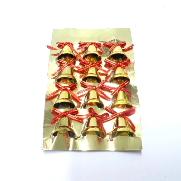 2,5 Cm 12 Li Gold Plastik Çan