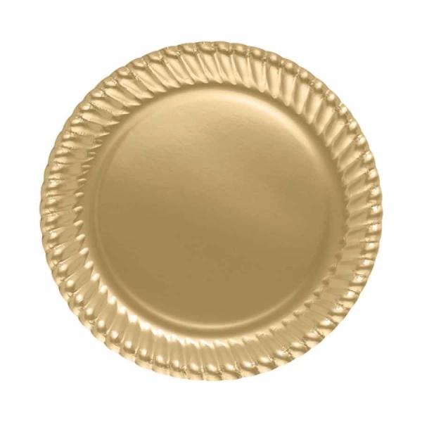 Altın Karton Tabak 8li