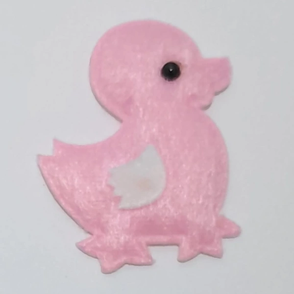 Civciv Pembe Süsleme Kumaş Sticker 100 Adet