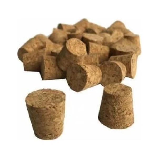 Dar ağızlı Şişeler  İçin Mantar Tıpa (Mantar Kapak) (25Adet)