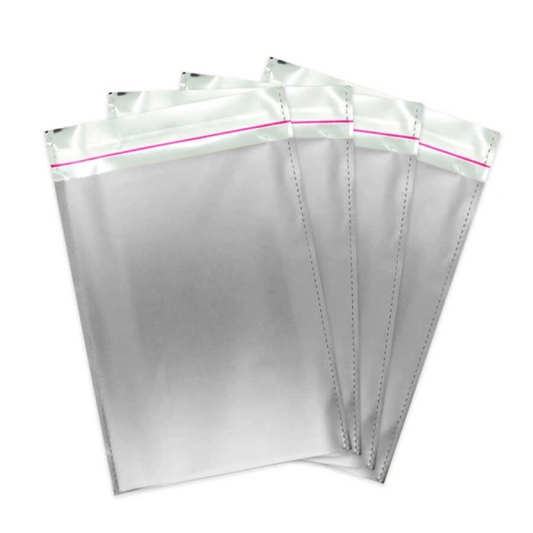 Gümüş 100lü Metalize Poşet 15x25