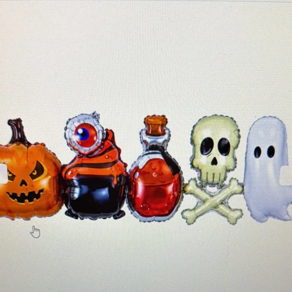 Halloween Birleşik Set Folyo Balon