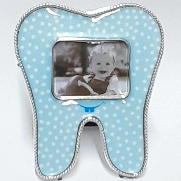 İlk Dişim Mavi Diş Çerçeve Ayaklı Mıknatıs 12 Adet