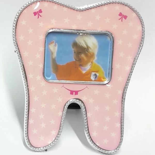 İlk Dişim Pembe Diş Çerçeve Ayaklı Mıknatıs 12 Adet