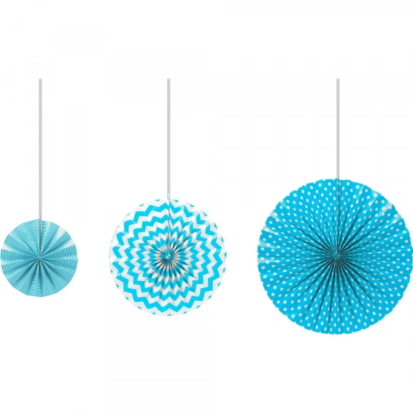 Mavi Yelpaze Süs Seti