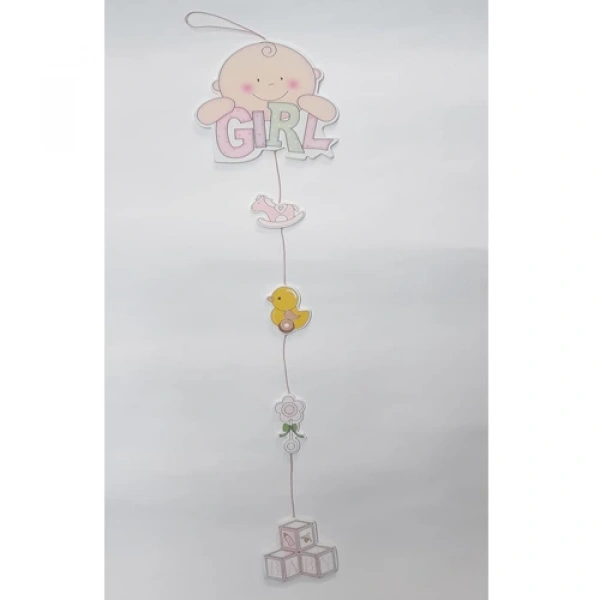 Pembe Gırl Tavan, Duvar ve Kapı Için Ahşap Sarkıt Süs