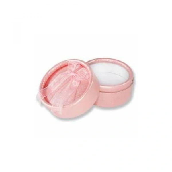 Pembe Yuvarlak Şeker Ve Yüzük Kutusu 5 x 3.5 cm  24 adet