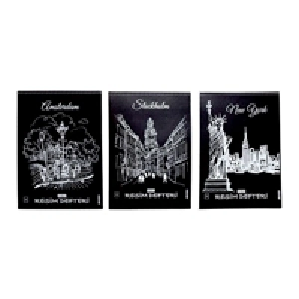 PP Kapak Resim Defteri 12li 25x35
