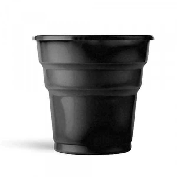 Siyah Plastik Meşrubat Bardağı 24lü