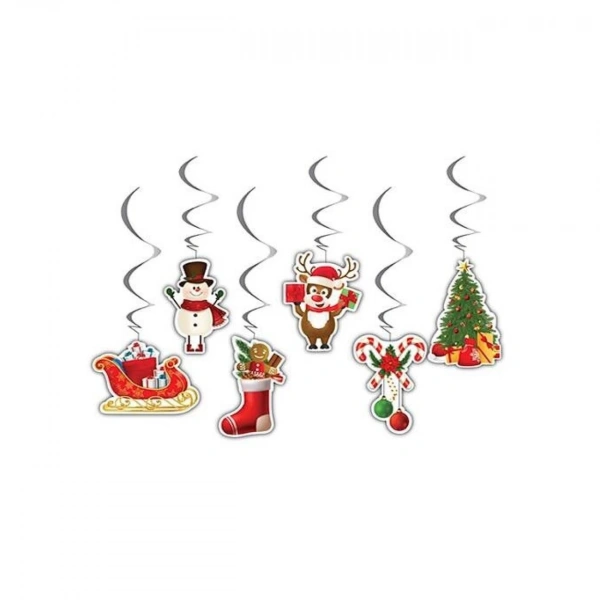 Yılbaşı 6 Lı Tavan Süs