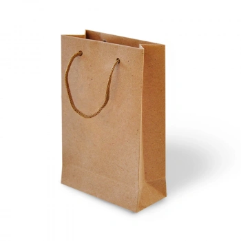 11x16x5 Karton Çanta -Natürel Kraft-