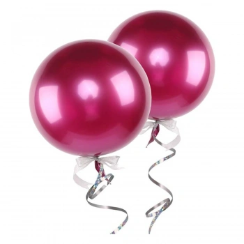 12 Krom Balon Fuşya 