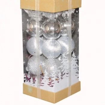 20Li Gümüş Karışık Kutu Süs