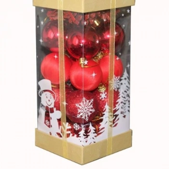 20Li Kırmızı Karışık Kutu Süs