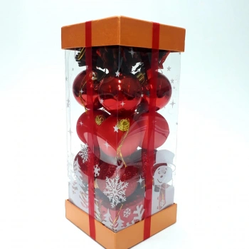 20Li Kırmızı Karışık Kutu Süs