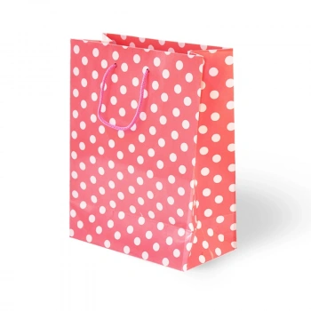 20x25x8 Karton Çanta 24lü -Pembe Puan-