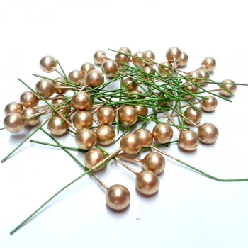 300 lü Pike Cici Top Altın Sarısı Renk 1 cm