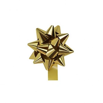 4,5 cm Hediye Paketi Süsü Metalik Gold Renk 100 Adet 