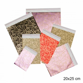 50li Desenli Lüks Metalize Poşet 20x25
