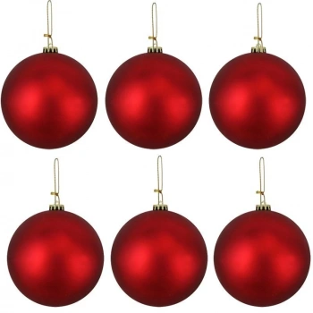 6 lı Kırmızı Renkli Cici Top 6 cm