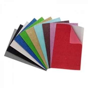 A4 Eva Tabaka 10lu -Simli Yapışkanlı Karışık-