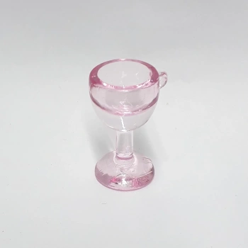 Akrilik Pembe Kadeh Konsept, Hediyelik Süsleme Bebek Şekeri (25 Adet)