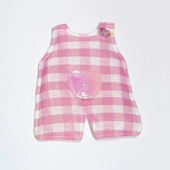 Bebek Tulumu Pembe Süsleme Kumaş Sticker 100 Adet