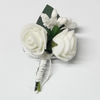 Damat, Sağdıç Ve Arkadaşlarına Lateks Güllü Yaka Çiçeği 10lu