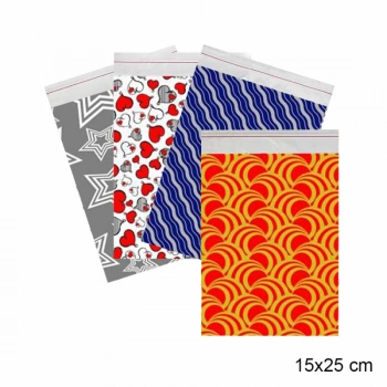 Desenli Metalize Poşet 15x25 100lü