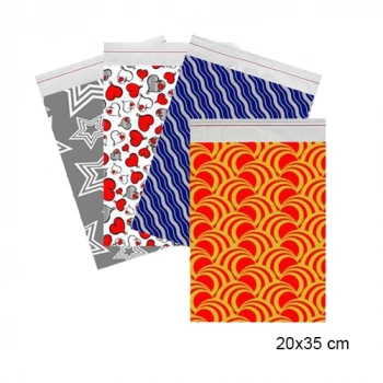 Desenli Metalize Poşet 20x35 100 lü