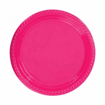Fuşya Plastik Tabak