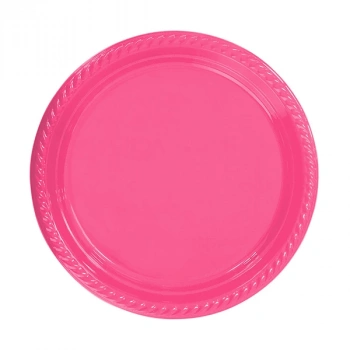 Fuşya Plastik Tabak