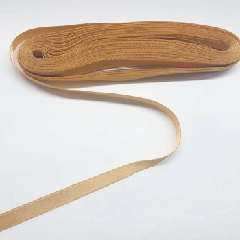 Gold Çift Taraflı 1 Cm Saten Kurdele