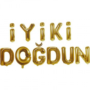 Gold İyi Ki Doğdun Folyo Balon 16 İnç