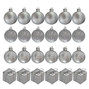 Gümüş Ağaç Süsleme Seti