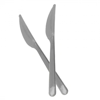 Gümüş Plastik Bıçak