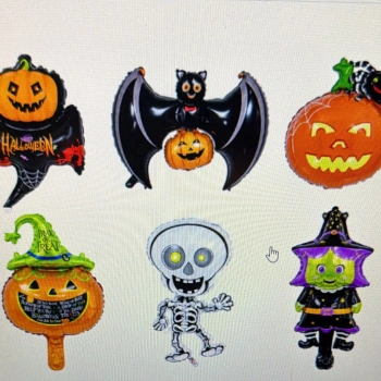 Halloween 6 lı Set Folyo Balon