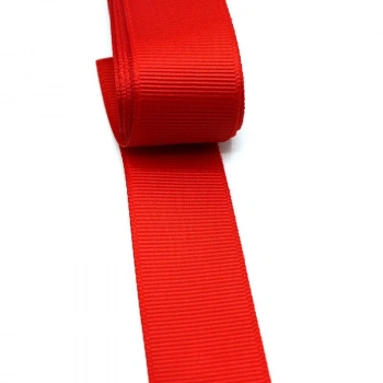 Kırmızı Renk Grogren Kurdele 3 cm - 10 m
