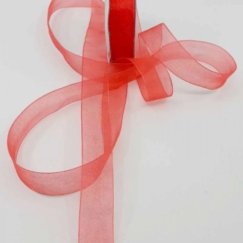 Pembe Renkli Organze Kurdele 20 mm.