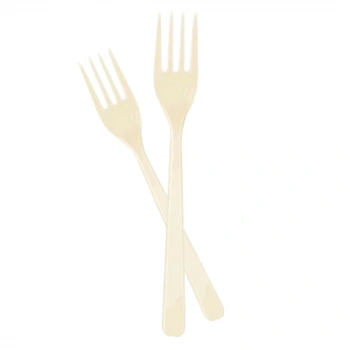 Krem Plastik Çatal 24lü