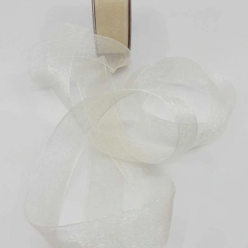 Krem Renkli Organze Kurdele 20 mm.