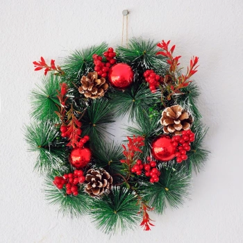 Lüks Kapı Çelenk 25cm