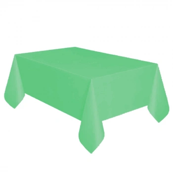 Mint Yeşili Plastik Masa Örtüsü 30 mikron 137270cm