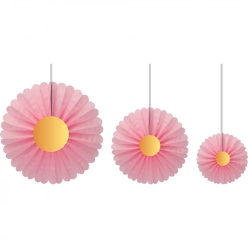 Papatya Yelpaze Süs 3lü