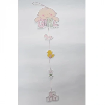 Pembe Gırl Tavan, Duvar ve Kapı Için Ahşap Sarkıt Süs