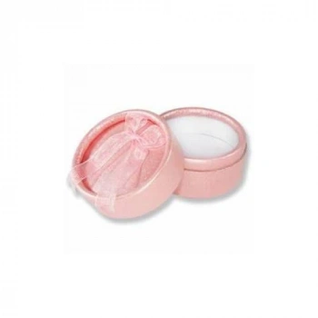 Pembe Yuvarlak Şeker Ve Yüzük Kutusu 5 x 3.5 cm  24 adet