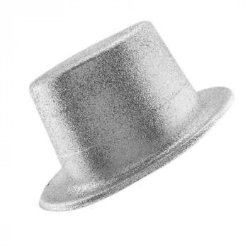 Plastik Gümüş Simli Şapka