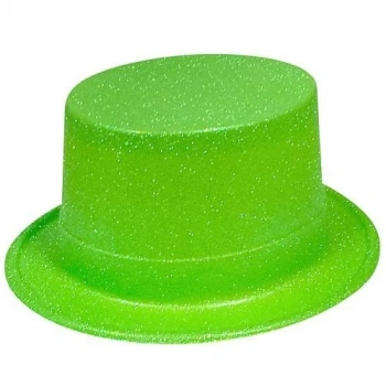 Plastik Yeşil Simli Şapka