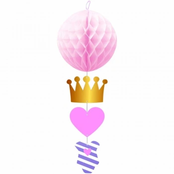 Prens/Prensess Taçlı Petek Süs Seti